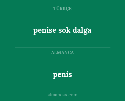 penis - penise sok dalga