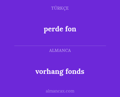 perde fon - vorhang fonds