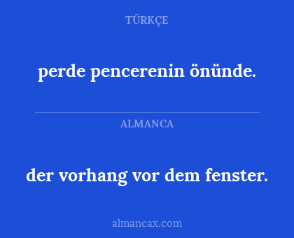 perde pencerenin önünde. - der vorhang vor dem fenster.