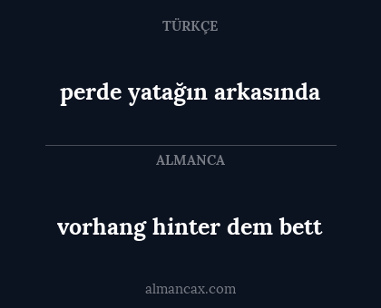 vorhang hinter dem bett - perde yatağın arkasında
