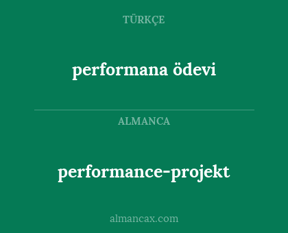 performance-projekt - performana ödevi