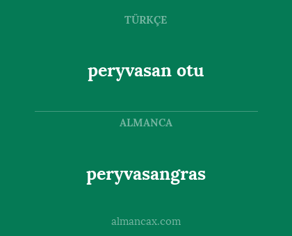 peryvasangras - peryvasan otu