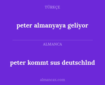 peter almanyaya geliyor - peter kommt sus deutschlnd