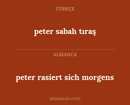 peter rasiert sich morgens - peter sabah tıraş