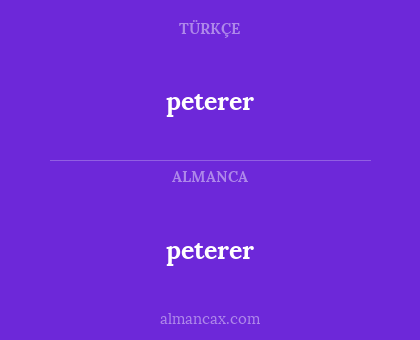 peterer - peterer