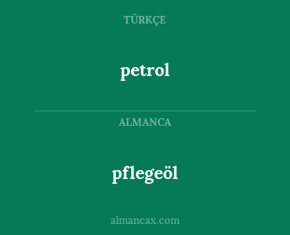 petrol - pflegeöl