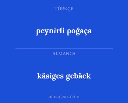 käsiges gebäck - peynirli poğaça