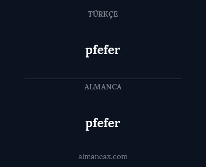 pfefer - pfefer