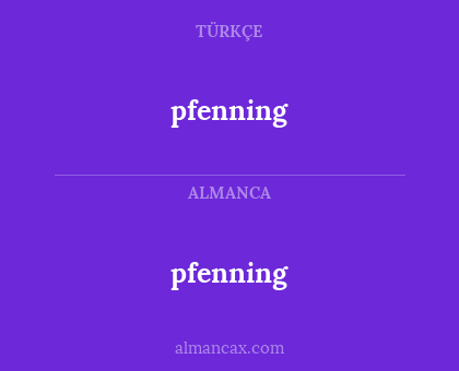 pfenning - pfenning