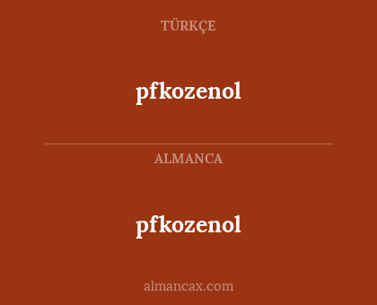 pfkozenol - pfkozenol
