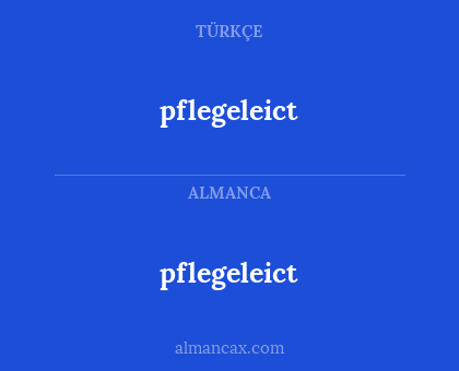 pflegeleict - pflegeleict