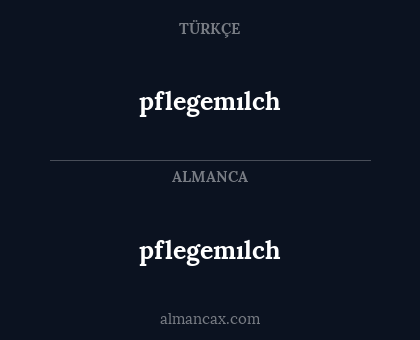 pflegemılch - pflegemılch