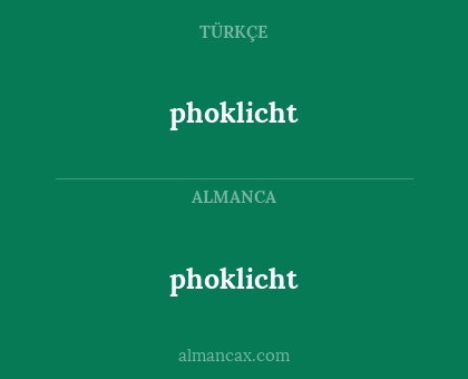 phoklicht - phoklicht