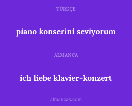 piano konserini seviyorum - ich liebe klavier-konzert