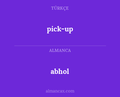 abhol - pick-up