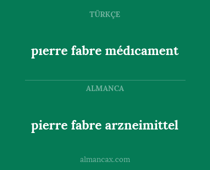 pıerre fabre médıcament - pierre fabre arzneimittel