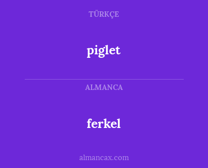 ferkel - piglet