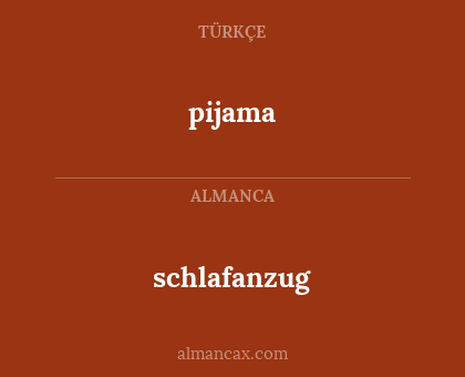 pijama - schlafanzug