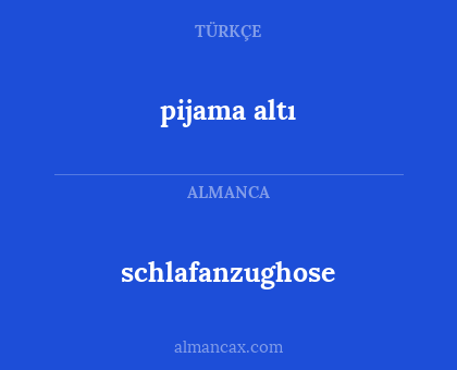 schlafanzughose - pijama altı
