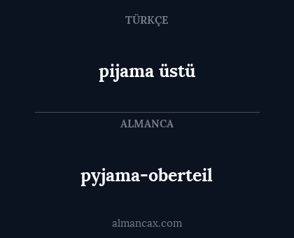 pyjama-oberteil - pijama üstü
