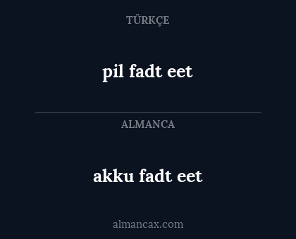 pil fadt eet - akku fadt eet