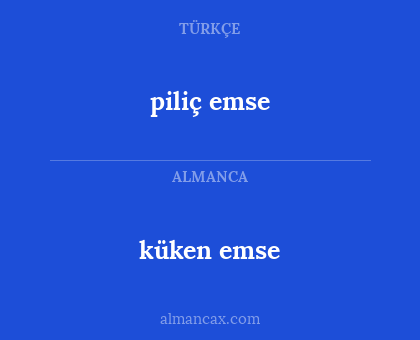 piliç emse - küken emse