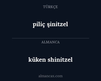 küken shinitzel - piliç şinitzel