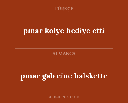 pınar gab eine halskette - pınar kolye hediye etti