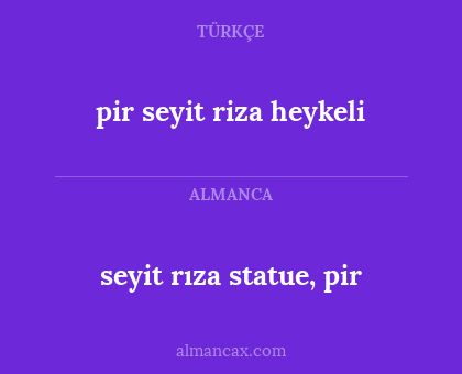 pir seyit riza heykeli - seyit rıza statue, pir