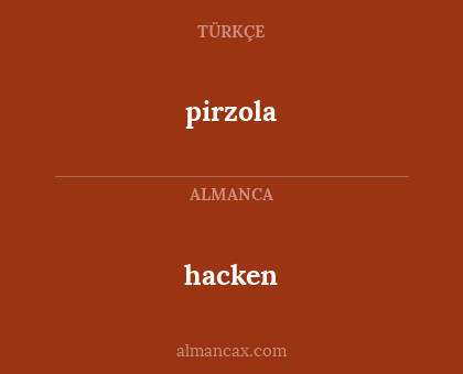 pirzola - hacken