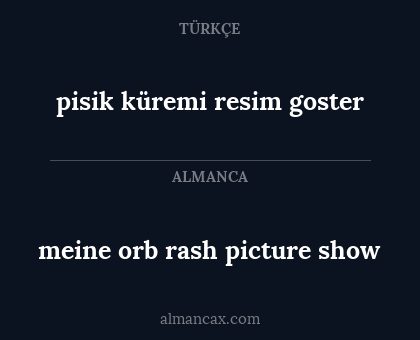 pisik küremi resim goster - meine orb rash picture show