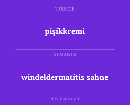 pişikkremi - windeldermatitis sahne