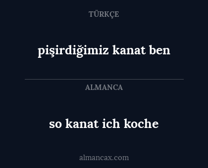 pişirdiğimiz kanat ben - so kanat ich koche