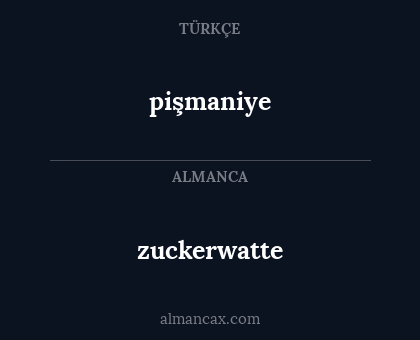 pişmaniye - zuckerwatte