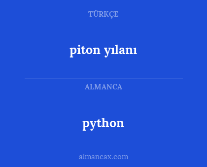 piton yılanı - python
