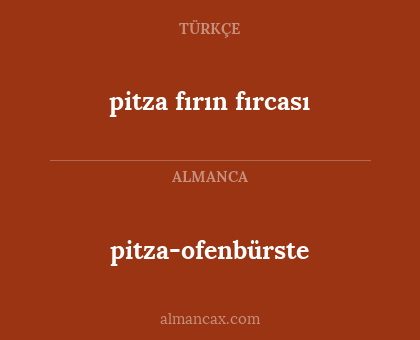 pitza-ofenbürste - pitza fırın fırcası