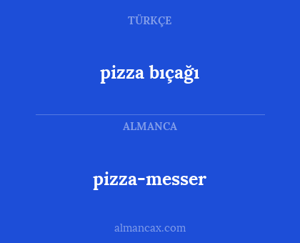 pizza bıçağı - pizza-messer
