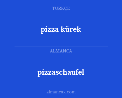 pizzaschaufel - pizza kürek