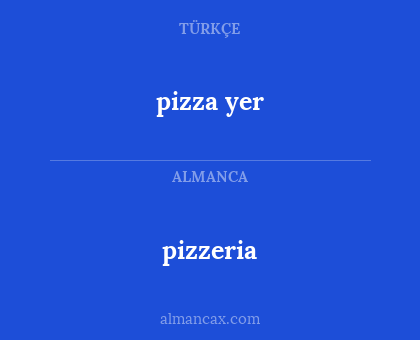 pizza yer - pizzeria