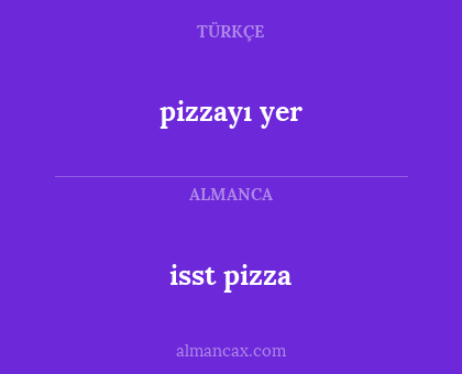 isst pizza - pizzayı yer