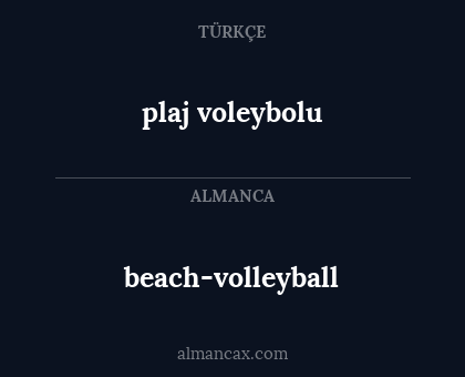 plaj voleybolu - beach-volleyball