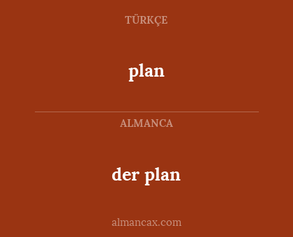 plan - der plan