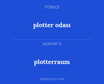 plotterraum - plotter odası