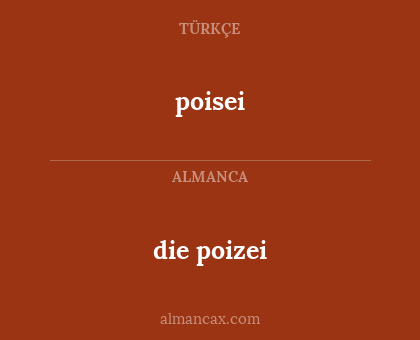 die poizei - poisei