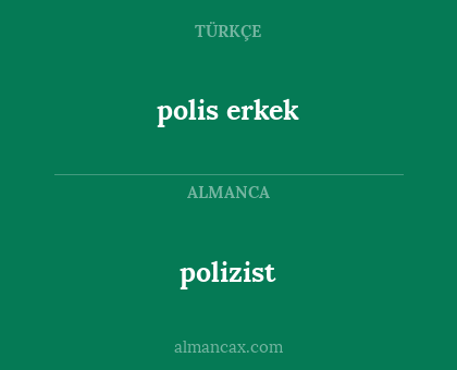 polizist - polis erkek