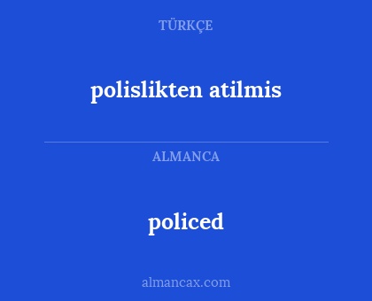 policed - polislikten atilmis