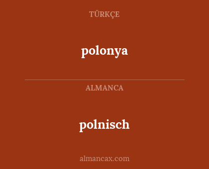 polnisch - polonya