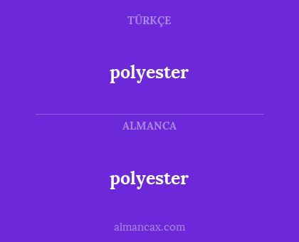 polyester - polyester