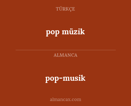 pop-musik - pop müzik
