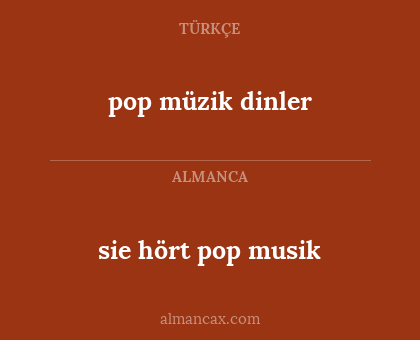 pop müzik dinler - sie hört pop musik